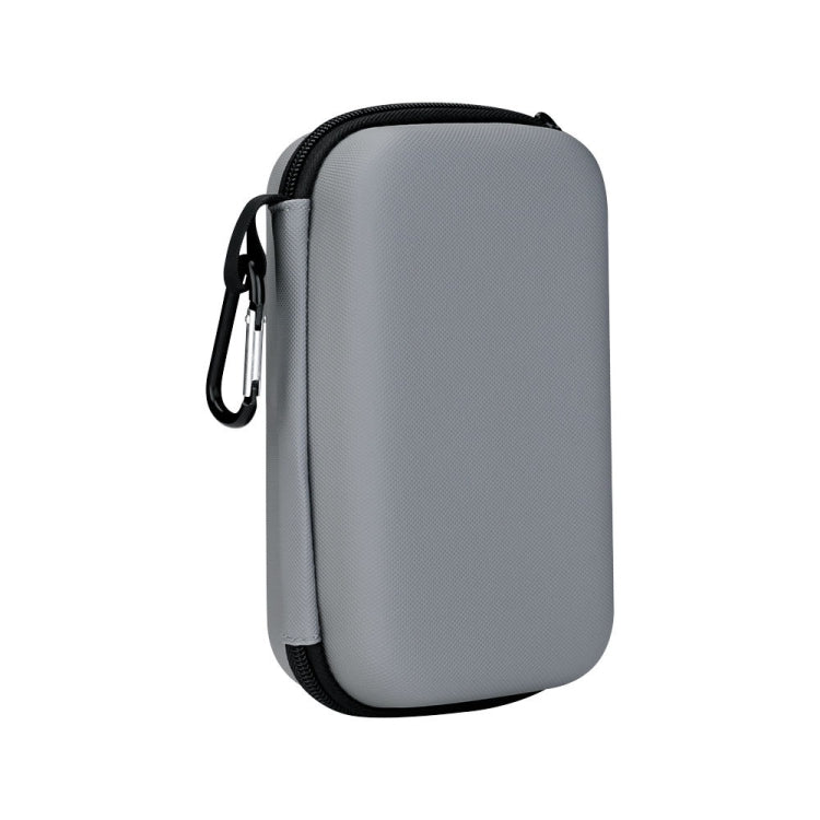 For DJI Action 2 RCSTQ Action Camera Hard Case Accessory Bag(Silver Gray) - Case & Bags by RCSTQ | Online Shopping UK | buy2fix