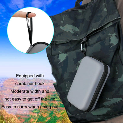For DJI Action 2 RCSTQ Action Camera Hard Case Accessory Bag(Silver Gray) - Case & Bags by RCSTQ | Online Shopping UK | buy2fix