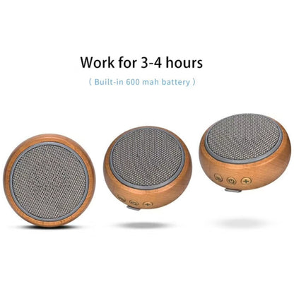 BT810 Small Outdoor Portable Wooden Bluetooth Speaker Support TF Card & 3.5mm AUX(Silver Gray) by buy2fix