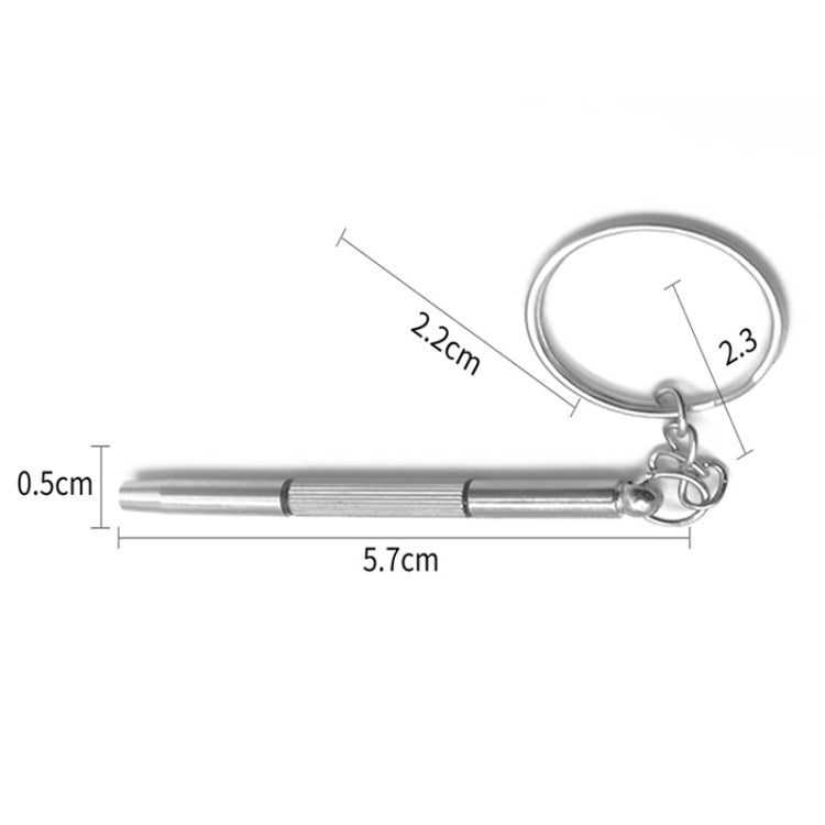 3 In 1 Watch Repair Mini Screwdriver Multifunctional Eyeglass Repair Screwdriver(Plastic Handle) - Screwdriver by buy2fix | Online Shopping UK | buy2fix