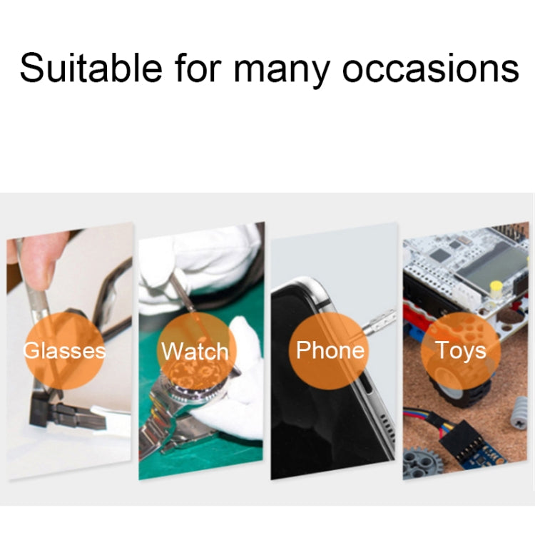 3 In 1 Watch Repair Mini Screwdriver Multifunctional Eyeglass Repair Screwdriver(Plastic Handle) - Screwdriver by buy2fix | Online Shopping UK | buy2fix