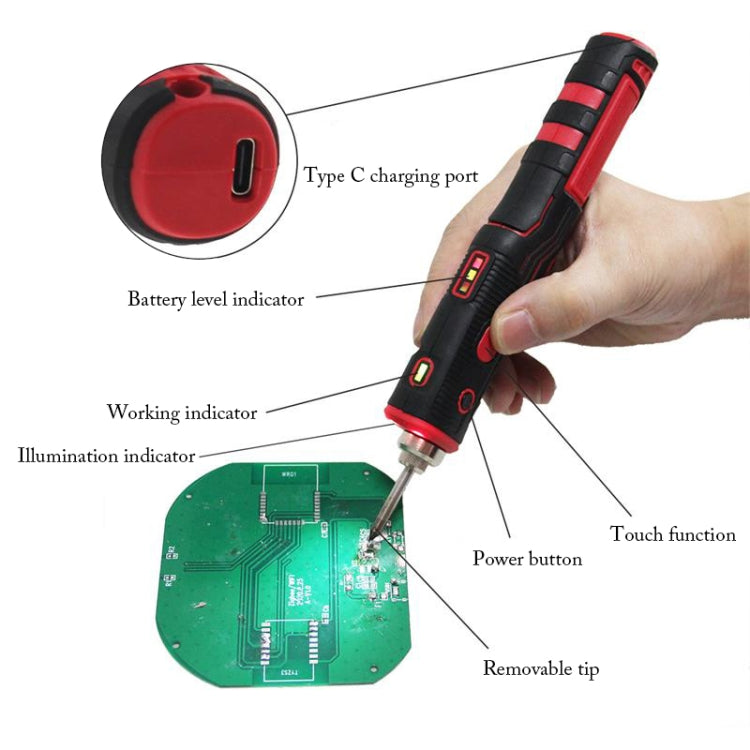 USB Rechargeable Portable Wireless Soldering Iron Kit by buy2fix