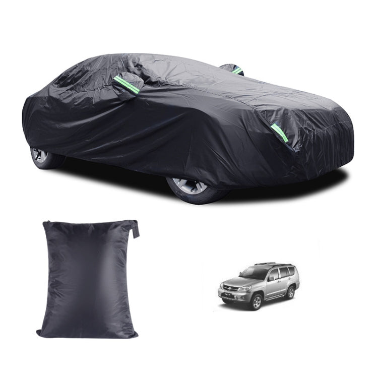 190T Silver Coated Cloth Car Rain Sun Protection Car Cover with Reflective Strip, Size: Y-M by buy2fix