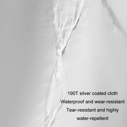 190T Silver Coated Cloth Car Rain Sun Protection Car Cover with Reflective Strip, Size: Y-XL by buy2fix