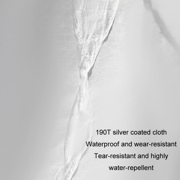 190T Silver Coated Cloth Car Rain Sun Protection Car Cover with Reflective Strip, Size: L by buy2fix