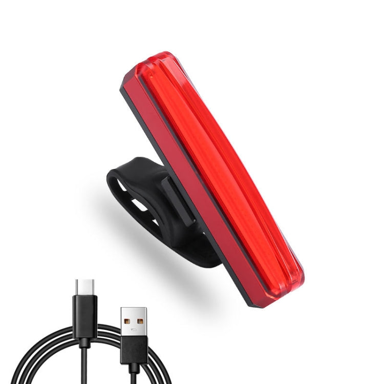 Bicycle Tail Light USB Rechargeable Waterproof Night Riding Warning Light(Red) by buy2fix