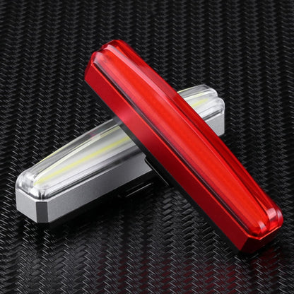 Bicycle Tail Light USB Rechargeable Waterproof Night Riding Warning Light(Red) by buy2fix