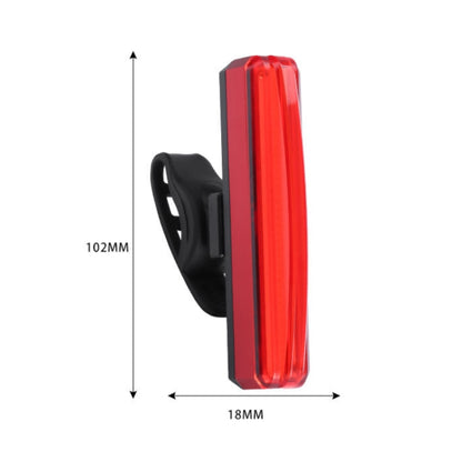 Bicycle Tail Light USB Rechargeable Waterproof Night Riding Warning Light(Red) by buy2fix