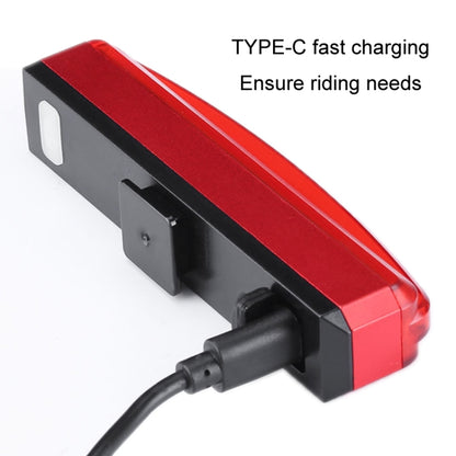 Bicycle Tail Light USB Rechargeable Waterproof Night Riding Warning Light(Red) by buy2fix