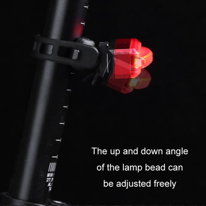 Bicycle Tail Light USB Rechargeable Waterproof Night Riding Warning Light(Red) by buy2fix