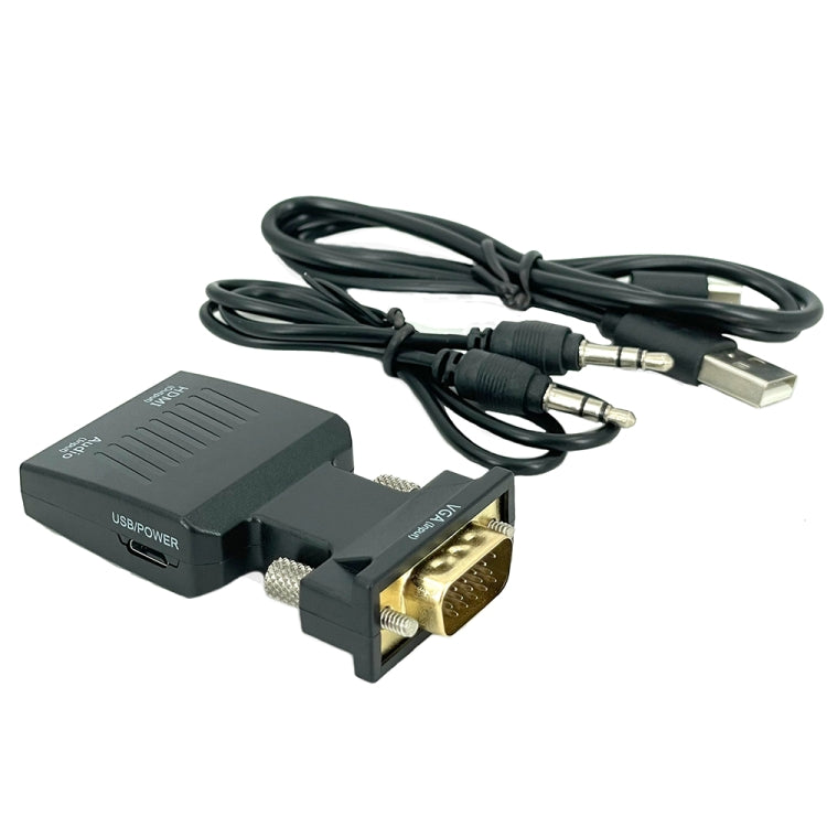 VGA to HDMI Projector HDMI Adapter With Audio Cable Computer HD Converter by buy2fix