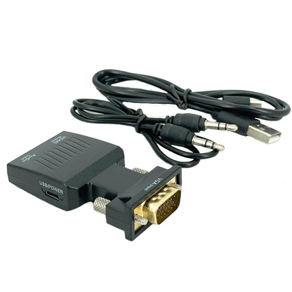 VGA to HDMI Projector HDMI Adapter With Audio Cable Computer HD Converter by buy2fix
