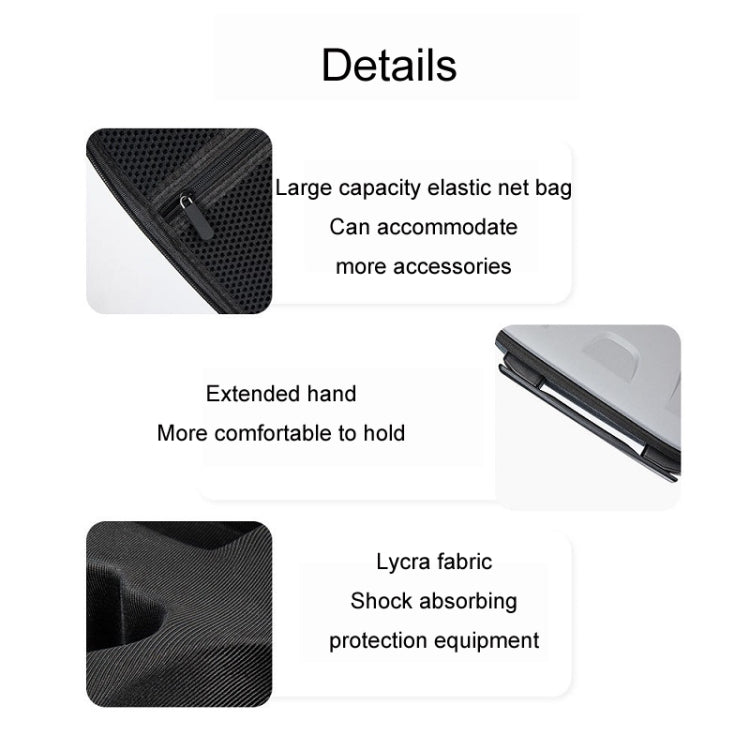 For DJI Mini 3 Pro RCSTQ Remote Control Portable Storage Bag(Grey) - Carry Cases & Bags by RCSTQ | Online Shopping UK | buy2fix