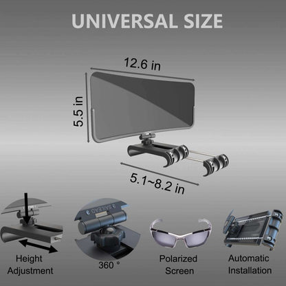 360 Degree Adjustable Car Driver Sun Visor, Color: Ordinary Board - Interior Mirrors by buy2fix | Online Shopping UK | buy2fix
