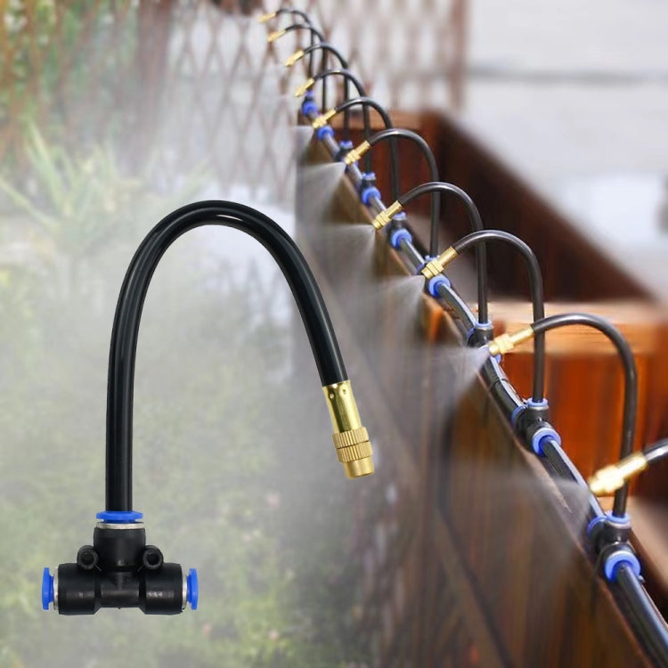 15m Kit Brass Misting Nozzles Bend Arbitrarily Atomized Sprayer Garden Irrigation - Watering & Irrigation by buy2fix | Online Shopping UK | buy2fix
