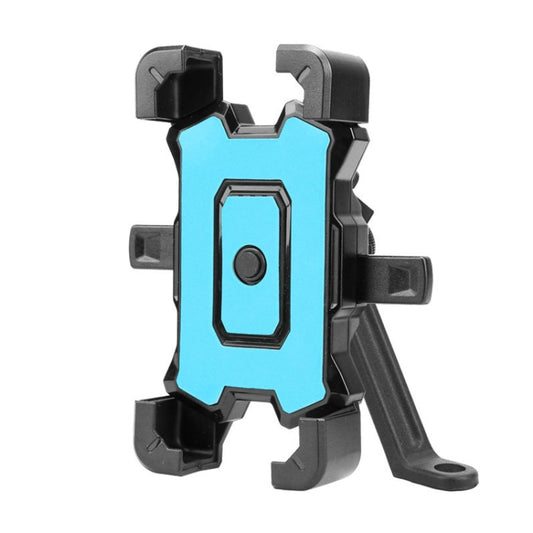 Electric Bike Motorcycle Bicycle Riding Shockproof Navigation Bracket, Color: Blue For Rearview Mirror by buy2fix