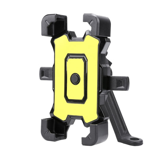 Electric Bike Motorcycle Bicycle Riding Shockproof Navigation Bracket, Color: Yellow For Rearview Mirror by buy2fix