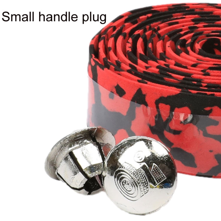 Camouflage Bicycle Curved Handlebar Straps(Red Black) by buy2fix