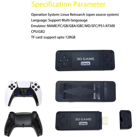 U9 PRO HDMI HD 2.4G Wireless PSP TV Double Game Console 64G 10000+ Games - Pocket Console by ANBERNIC | Online Shopping UK | buy2fix