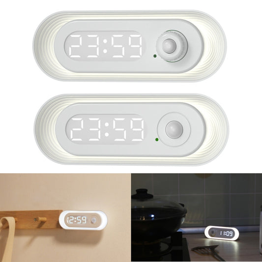 D05  Smart  Induction Magnetic Night Light with Time Display,Spec: Knob Dimming - Sensor LED Lights by buy2fix | Online Shopping UK | buy2fix