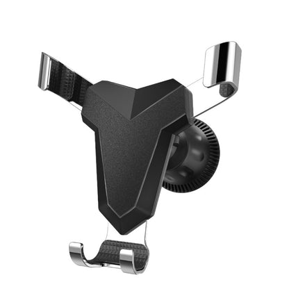 Gravity Navigation Car Air Outlet Triangular Mobile Phone Holder(Gray) by buy2fix