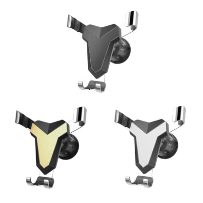 Gravity Navigation Car Air Outlet Triangular Mobile Phone Holder(Silver) by buy2fix