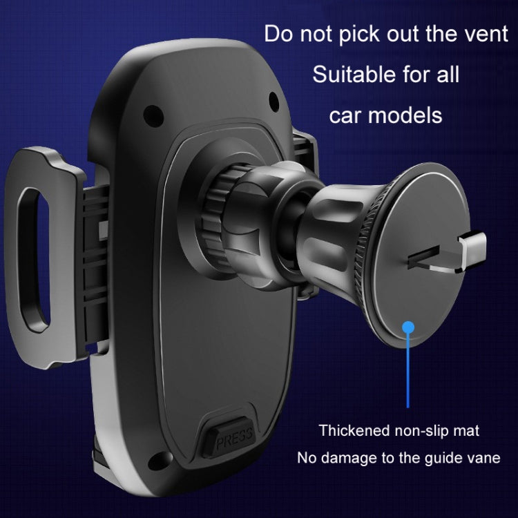 Hook Type Car Mobile Phone Navigation Support Frame(Black) by buy2fix