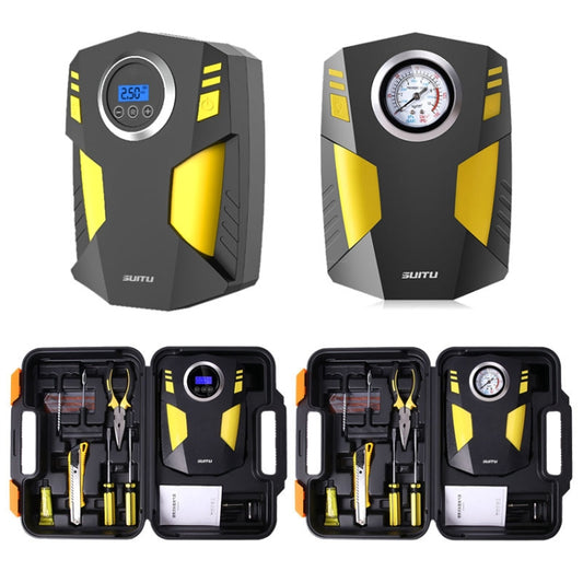 SUITU  ST-5002 DC 12V Car Air Compressor Tire Inflator 150 PSI Auto Air Pump Digital Display Model+Toolbox - Inflatable Pump by SUITU | Online Shopping UK | buy2fix