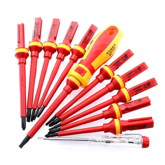 RDEER VDE-9913 13 In 1 Insulated Screwdriver Set Screwdriver Electrician Tools - Screwdriver Tools by RDEER | Online Shopping UK | buy2fix