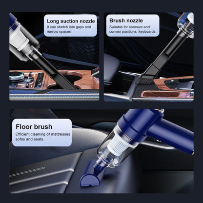 SUITU  ST-6638 Car Wireless Vacuum Cleaner Suction and Blower Integrated With Light ,Spec: Top Version Type-C - Vacuum Cleaner by SUITU | Online Shopping UK | buy2fix