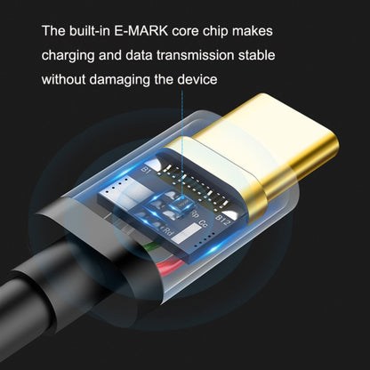 CC0316 0.5m Type-C / USB-C Male to Female Extension Cable Computer Phone Charging Cable(Black) by buy2fix