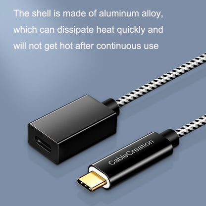 CC0316 0.3m Type-C / USB-C Male to Female Extension Cable Computer Phone Charging Cable(Black) by buy2fix