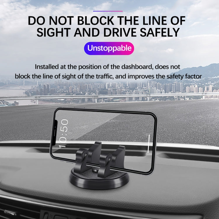 R-2017 Car Mobile Phone Holder 360 Degree Rotatable Swan Stand With Number Plate by buy2fix