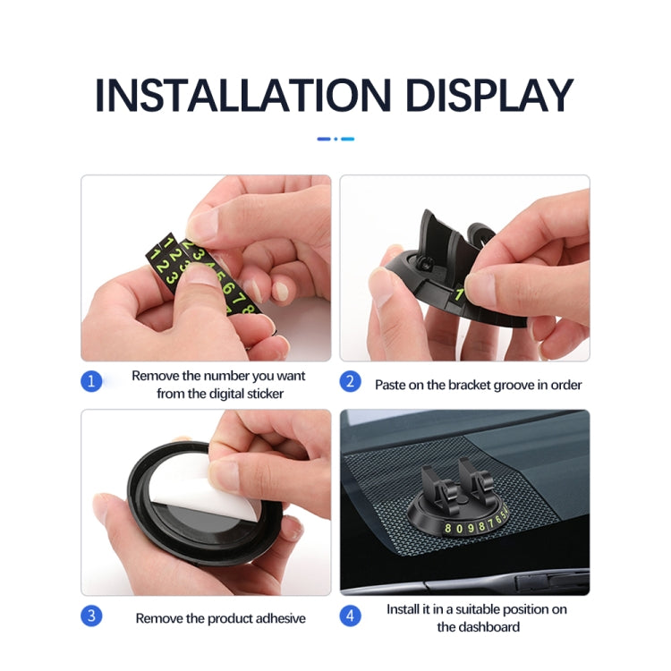 R-2017 Car Mobile Phone Holder 360 Degree Rotatable Swan Stand With Number Plate by buy2fix