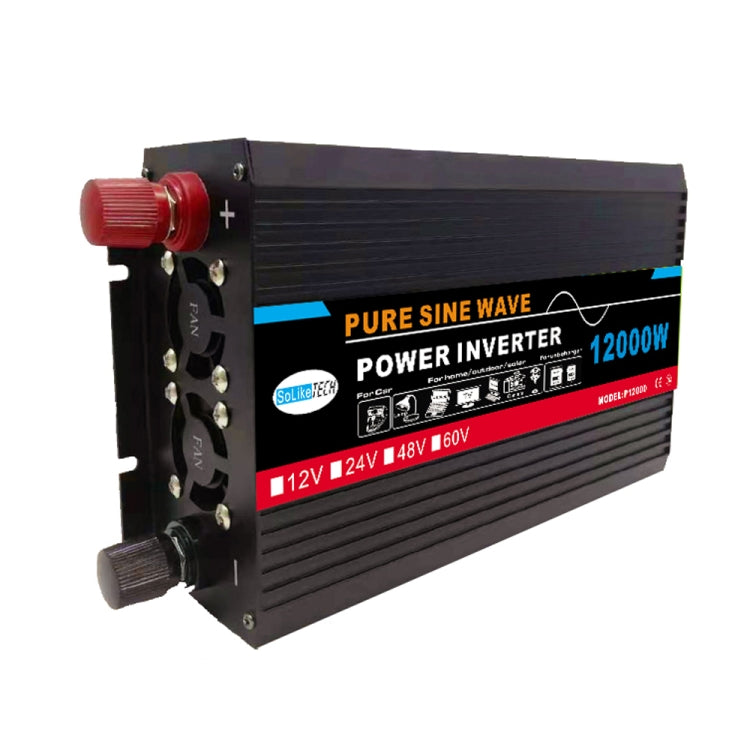 12000W (Actual 2000W) 12V to 220V High Power Car Sine Wave Inverter Power Converter - Pure Sine Wave by buy2fix | Online Shopping UK | buy2fix