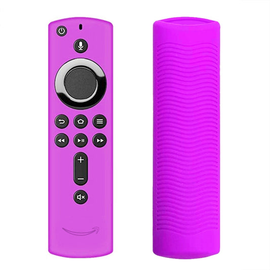 For Amazon Fire TV Stick 4K 2nd Remote Control Anti-Fall Silicone Protective Case(Purple) - Remote Control Covers by buy2fix | Online Shopping UK | buy2fix