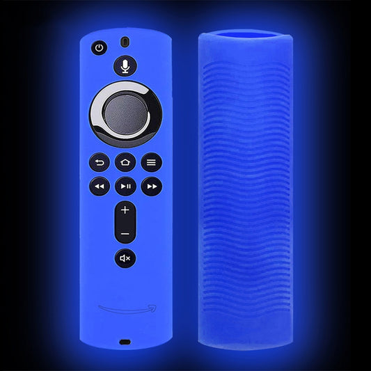 For Amazon Fire TV Stick 4K 2nd Remote Control Anti-Fall Silicone Protective Case(Luminous Blue) - Remote Control Covers by buy2fix | Online Shopping UK | buy2fix