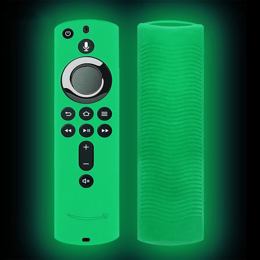 For Amazon Fire TV Stick 4K 2nd Remote Control Anti-Fall Silicone Protective Case(Luminous Green) - Remote Control Covers by buy2fix | Online Shopping UK | buy2fix