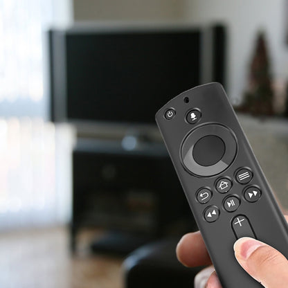 For Amazon Fire TV Stick 4K 2nd Remote Control Anti-Fall Silicone Protective Case(Black) - Remote Control Covers by buy2fix | Online Shopping UK | buy2fix