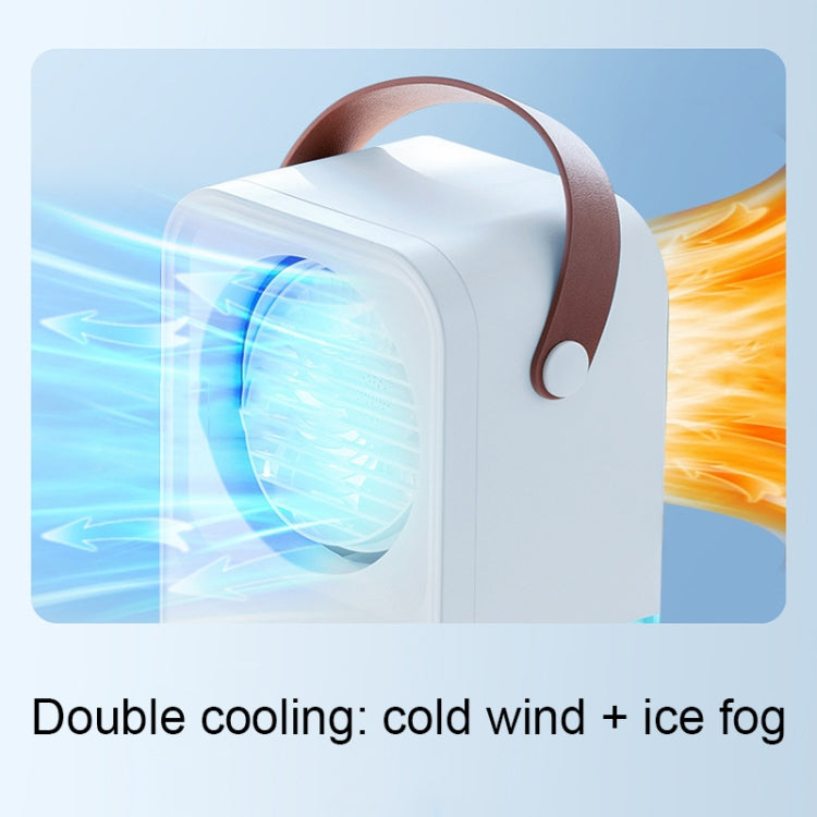 MT-F60 Smart Digital Display USB Charging Air Cooler Desktop Mist Humidification Fan, Mode: Remote Control Version by buy2fix