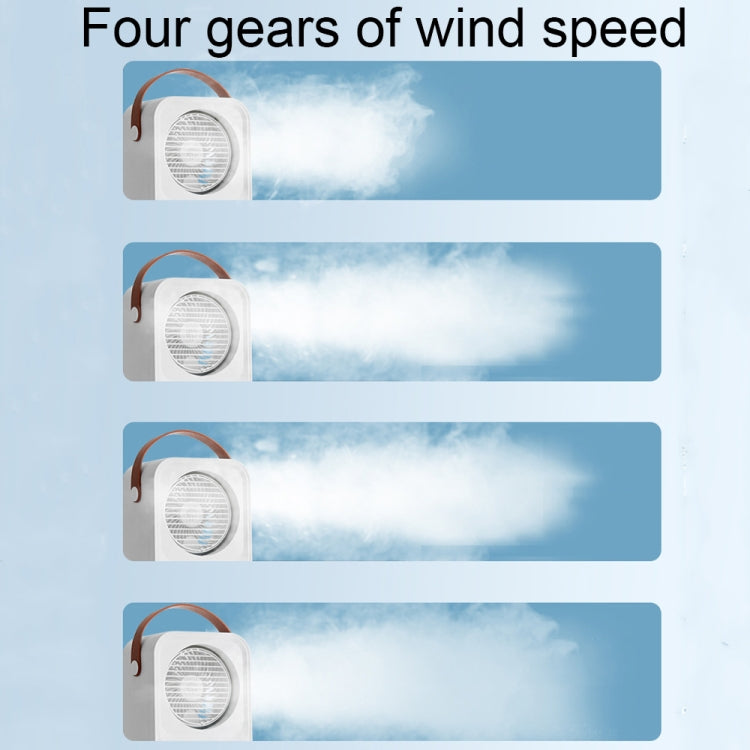 MT-F60 Smart Digital Display USB Charging Air Cooler Desktop Mist Humidification Fan, Mode: Remote Control Version by buy2fix