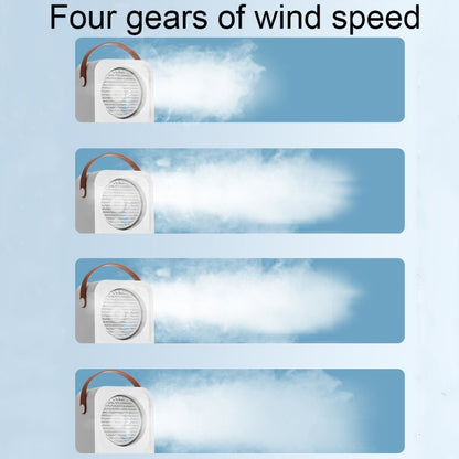 MT-F60 Smart Digital Display USB Charging Air Cooler Desktop Mist Humidification Fan, Mode: Remote Control Version by buy2fix