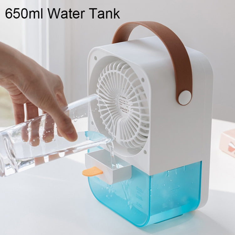 MT-F60 Smart Digital Display USB Charging Air Cooler Desktop Mist Humidification Fan, Mode: Remote Control Version by buy2fix