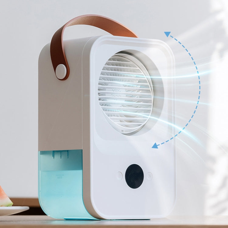 MT-F60 Smart Digital Display USB Charging Air Cooler Desktop Mist Humidification Fan, Mode: Remote Control Version by buy2fix
