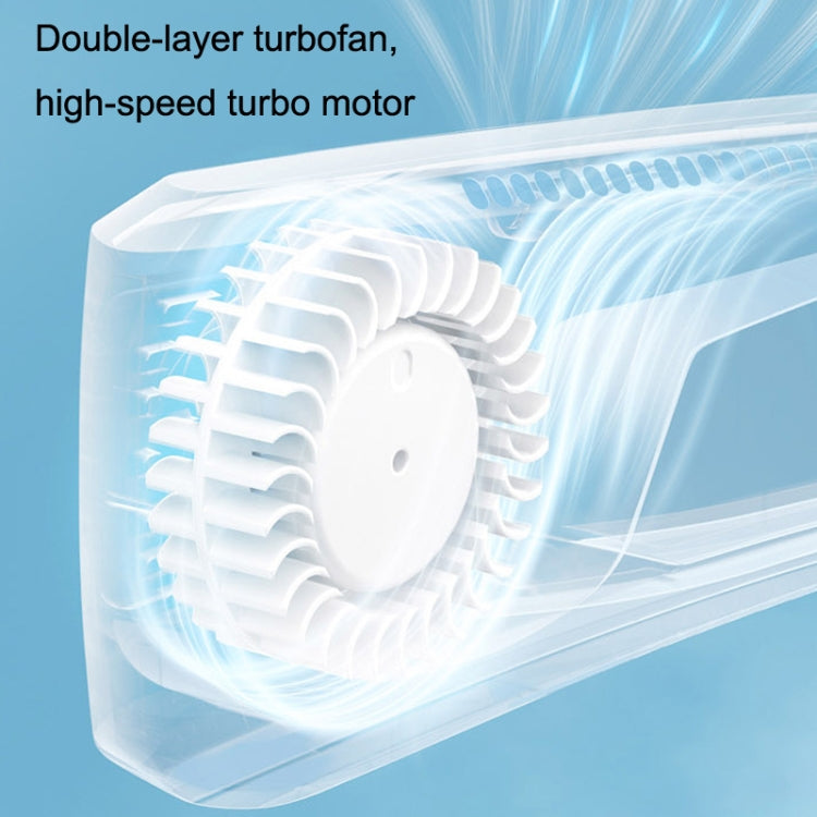 WT-F54 Wind From All Sides Long Battery Life Semiconductor Cooling Hanging Neck Fan(Blue) by buy2fix