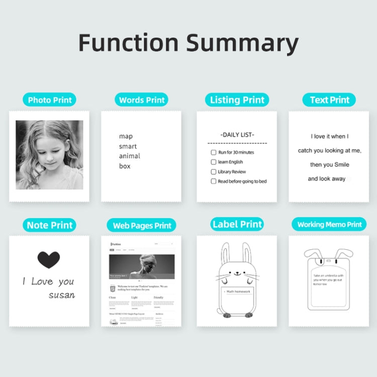 A31 Bluetooth Handheld Portable Self-adhesive Thermal Printer, Color: Pink+5 Rolls Printer Paper by buy2fix