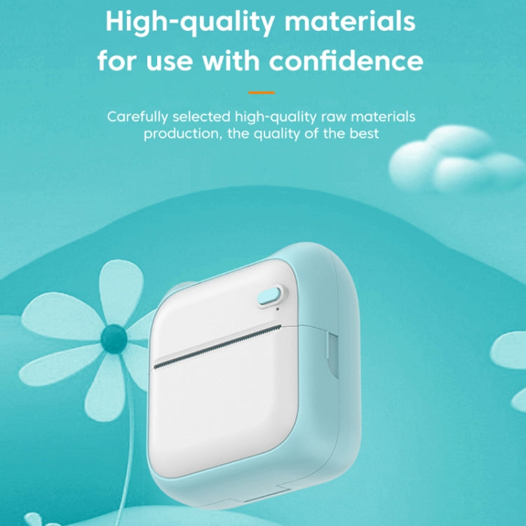 A31 Bluetooth Handheld Portable Self-adhesive Thermal Printer, Color: Pink+5 Rolls Printer Paper by buy2fix