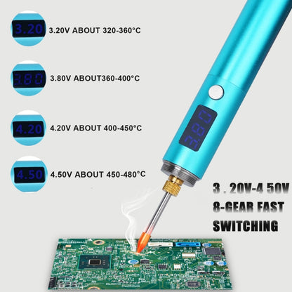 BS45 17-25W Wireless Soldering Iron with Adjustable Temperature LED Digital Display, Spec: Tip-C by buy2fix