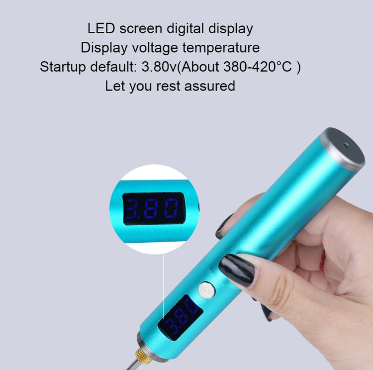 BS45 17-25W Wireless Soldering Iron with Adjustable Temperature LED Digital Display, Spec: Tip-C by buy2fix