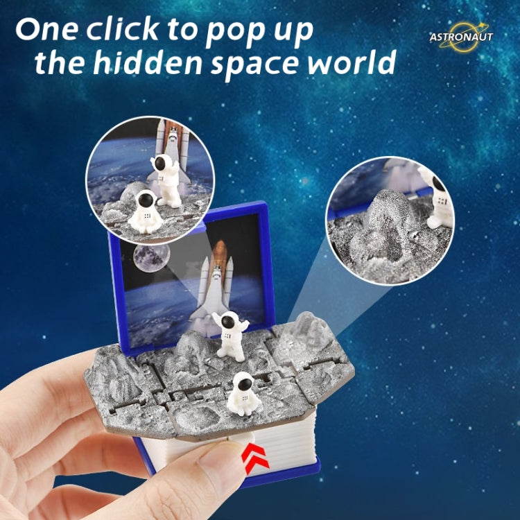 Stereo Folding Book Keychain Kids Educational Toys(Space Astronaut Gray) by buy2fix